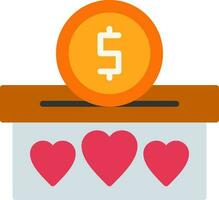 Donation Vector Icon Design