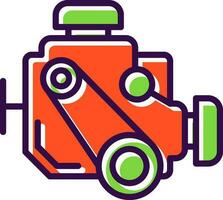 Car engine Vector Icon Design