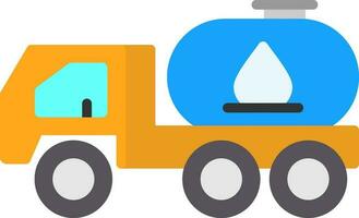 Tanker truck Vector Icon Design