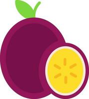 Passion fruit Vector Icon Design