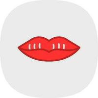 Lips Vector Icon Design