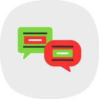 diseño de icono de vector de conversación