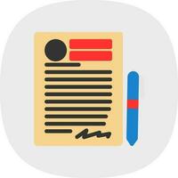 Contract Vector Icon Design