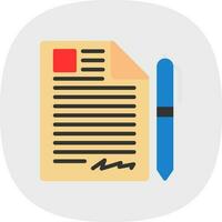 Contract Vector Icon Design