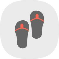 Flip flops Vector Icon Design