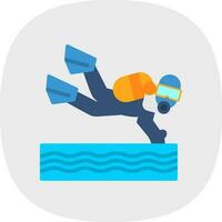 Scuba dive Vector Icon Design