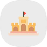 Sand castle Vector Icon Design