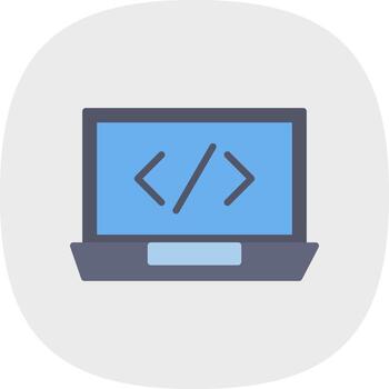 Coding Vector Icon Design