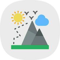 Mountaineering Vector Icon Design