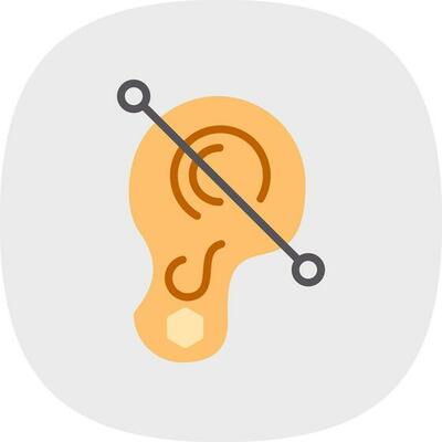Percing line Vector Icon Design