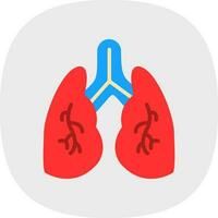 diseño de icono de vector de pulmones