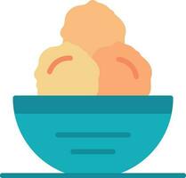 Meatball Vector Icon Design