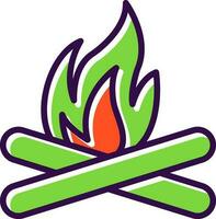 Bonfire Vector Icon Design