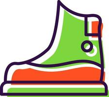 Snow boot Vector Icon Design