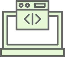 Web coding Vector Icon Design