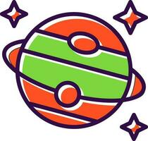 Saturn Vector Icon Design