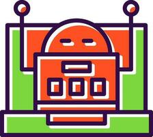 diseño de icono de vector de robot