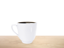 coffee mugs on wooden floor isolated  PNG transparent