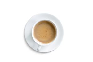 koffie mok top visie geïsoleerd PNG transparant