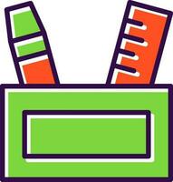 Pencil case Vector Icon Design