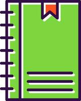 Notebook Vector Icon Design