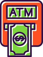 Atm machine Vector Icon Design