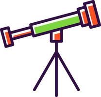 diseño de icono de vector de telescopio