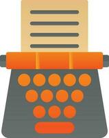 Typewriter Vector Icon Design