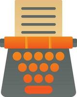 Typewriter Vector Icon Design