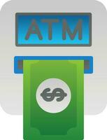 Atm machine Vector Icon Design