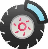 Brake disc Vector Icon Design