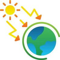 Greenhouse effect Vector Icon Design