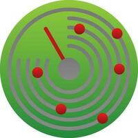 diseño de icono de vector de radar