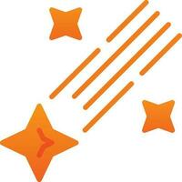 Shooting star Vector Icon Design