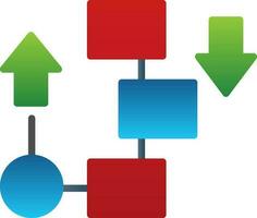 Flow diagram Vector Icon Design