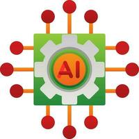 Artificial intelligence Vector Icon Design