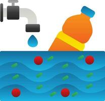 Water pollution Vector Icon Design