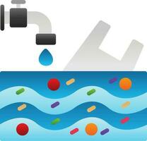 Water pollution Vector Icon Design