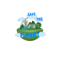 Save the planet Save the earth,Eco friendly handdrawn drawing illustration png