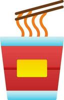 Instant noodles Vector Icon Design