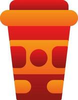 Paper cup Vector Icon Design