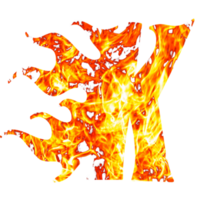 letter k fire effects png