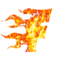 letter f fire effects png