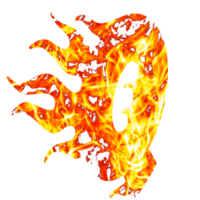 letter q fire effects png