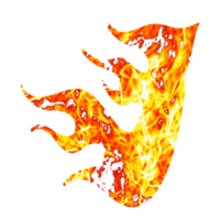 lettre j Feu effets png