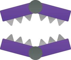Bear trap Vector Icon Design