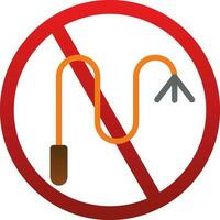 No whip Vector Icon Design