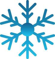 diseño de icono de vector de copo de nieve