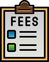 Fees Vector Icon Design