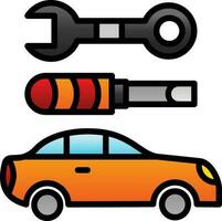 Car maintenance Vector Icon Design